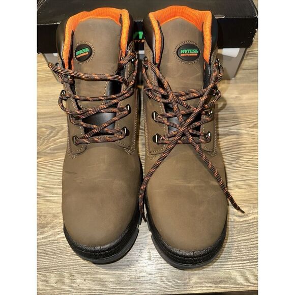 Hytest DA 6" Knox WP ST EH Brown Steel Toe Boots. Size 12W. Waterproof. NWT. - Picture 5 of 9